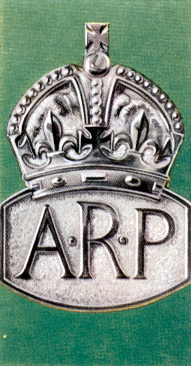 Środki ostrożności w przypadku nalotów, karta papierosowa, brytyjska, 1938 r. autorstwa Unbekannt