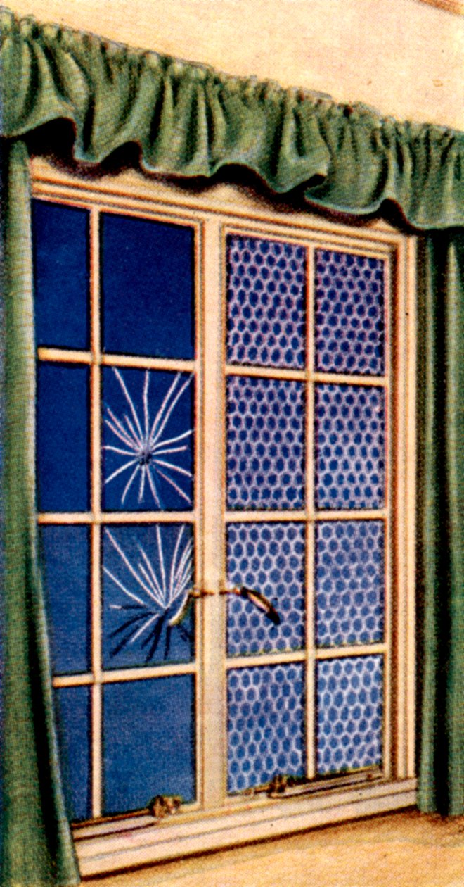 Środki ostrożności w przypadku nalotów, karta papierosowa, brytyjska, 1938 r. autorstwa Unbekannt