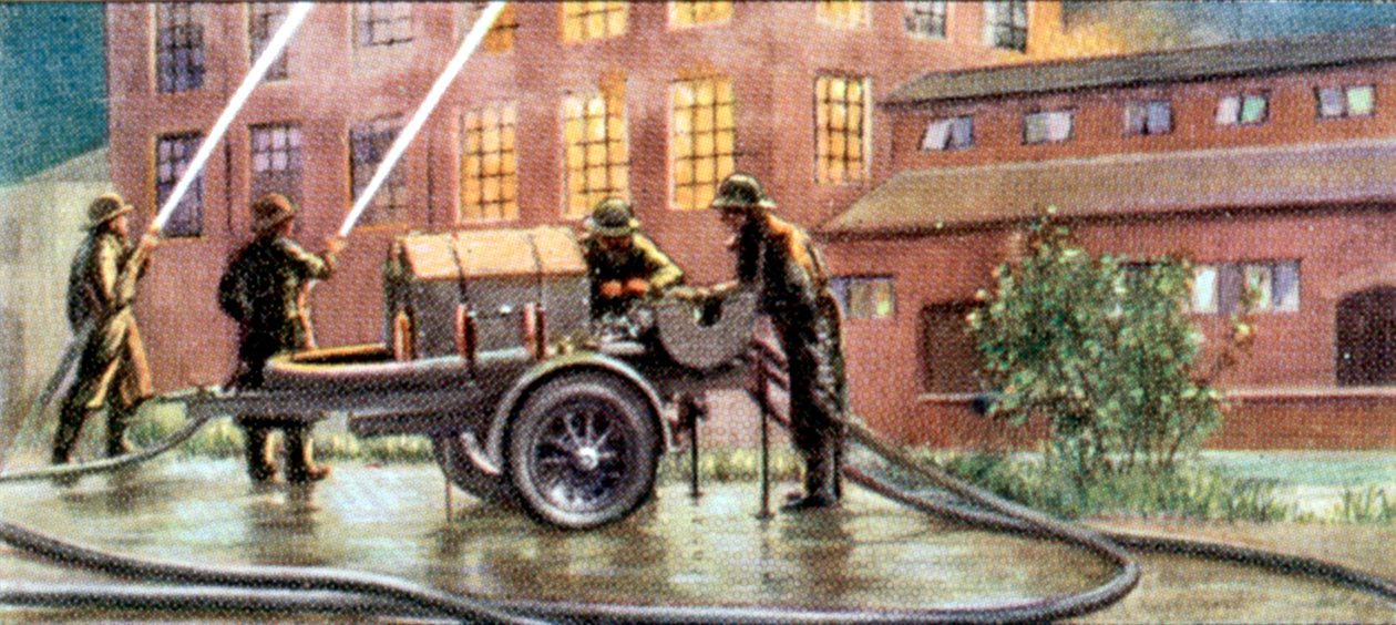 Środki ostrożności w przypadku nalotów, karta papierosowa, brytyjska, 1938 r. autorstwa Unbekannt
