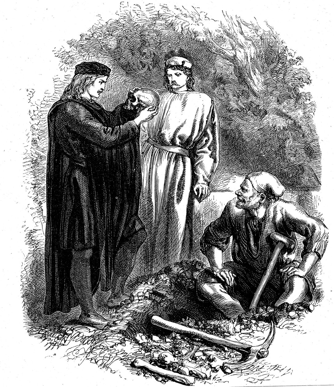 Niestety, biedny Yorick! Znałem go, Horatio, ok. 1850 r. autorstwa Unbekannt