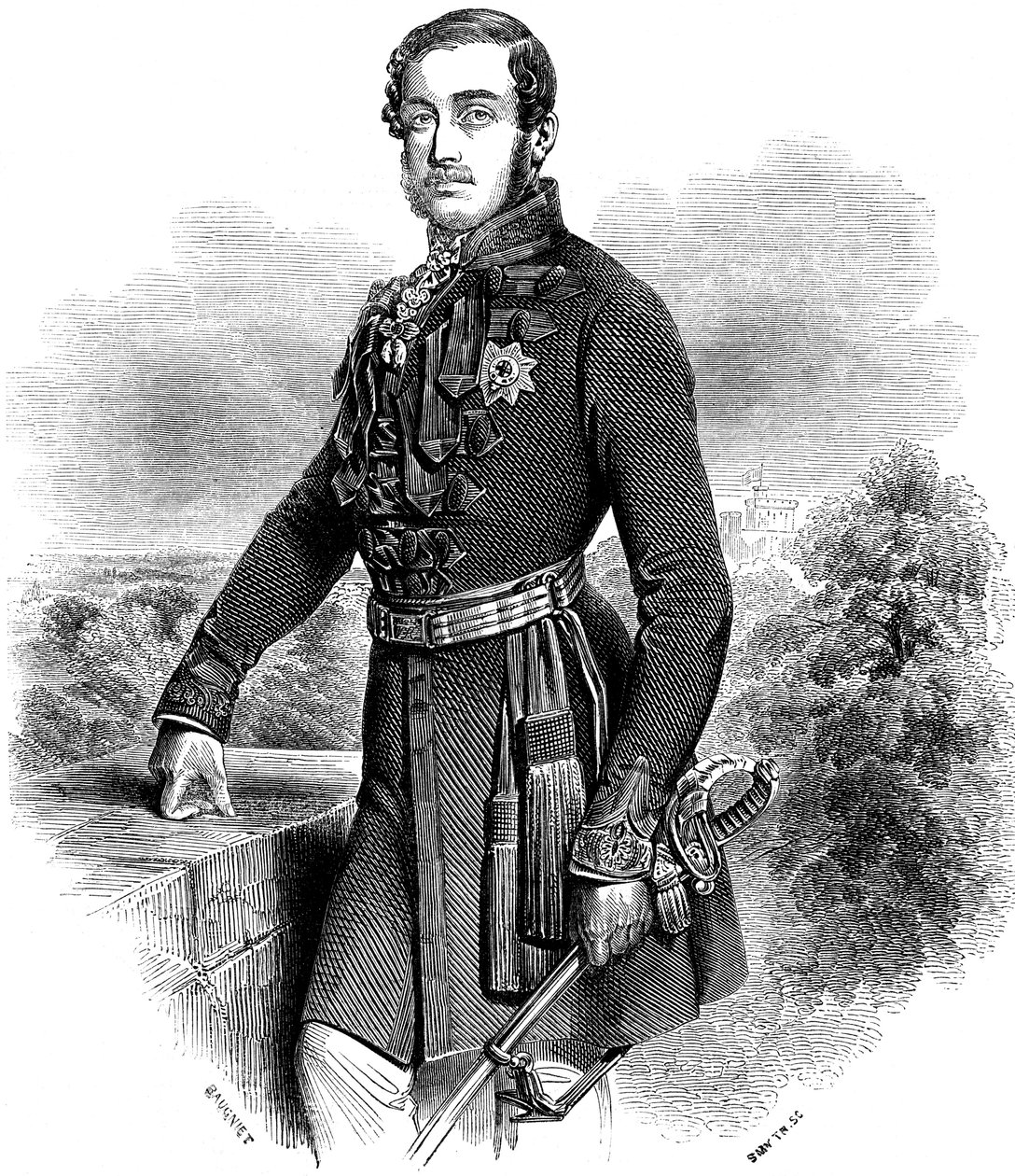 Albert 1819-1861, książę-małżonka królowej Wiktorii, 1844 autorstwa Unbekannt