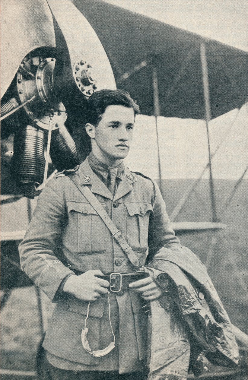 Albert Ball, brytyjski pilot z I wojny światowej i odznaczony Krzyżem Wiktorii, c1917 c1937 autorstwa Unbekannt