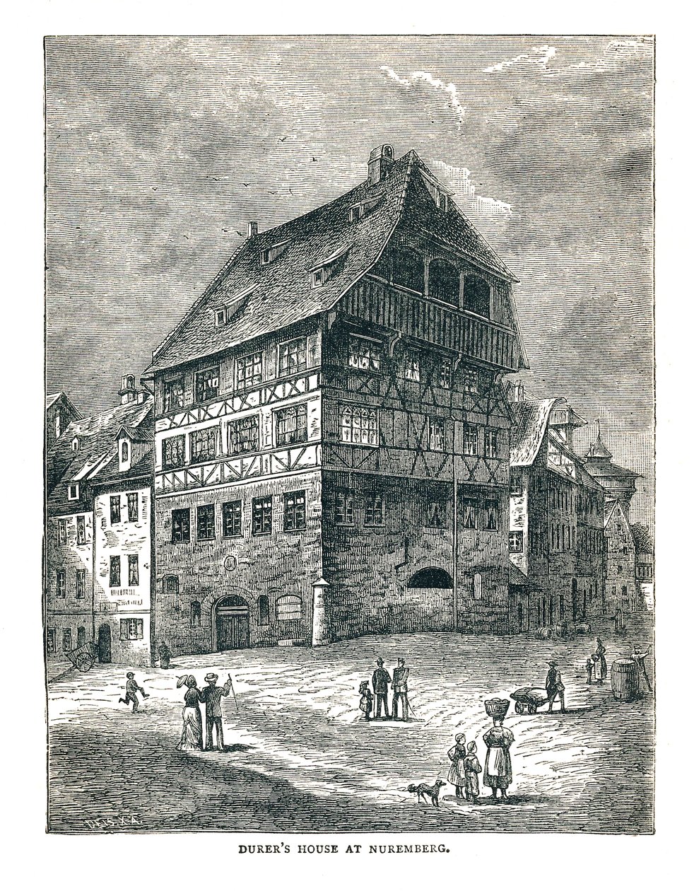 Dom Alberta Durersa, Norymberga, Niemcy, 1893 autorstwa Unbekannt