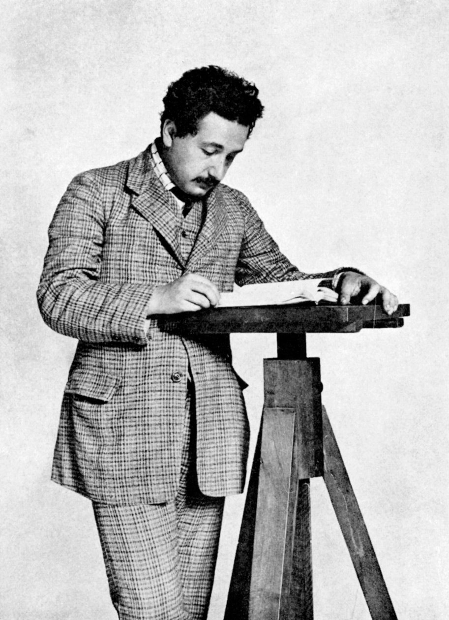 Albert Einstein 1879-1955, niemiecko-szwajcarski matematyk i fizyk teoretyczny, 1905 autorstwa Unbekannt