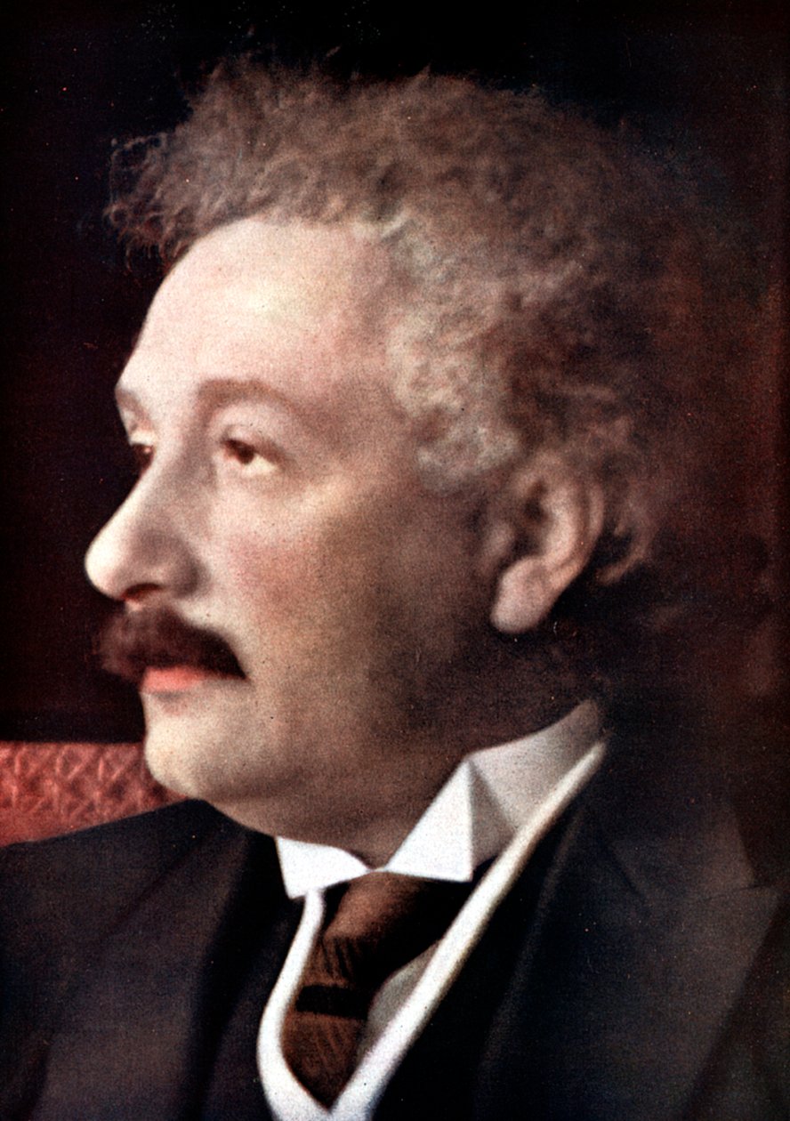 Albert Einstein, niemiecko-szwajcarsko-amerykański matematyk i fizyk, c1925 autorstwa Unbekannt
