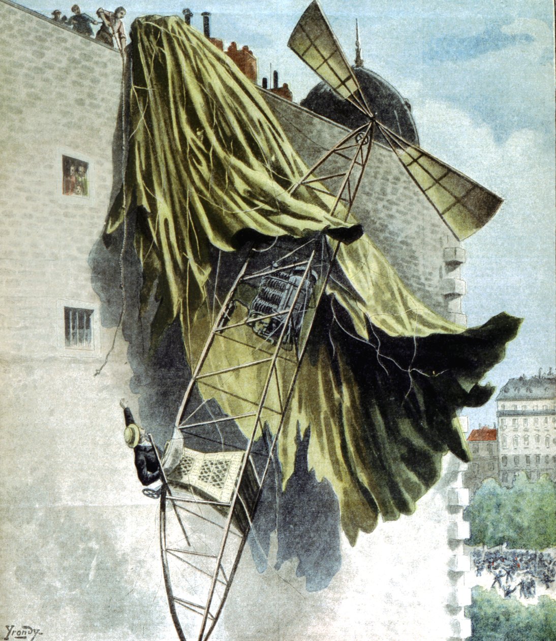 Alberto Santos-Dumont 1873-1932 Brazylijski aeronauta, nieudana próba zdobycia Nagrody Deutscha autorstwa Unbekannt