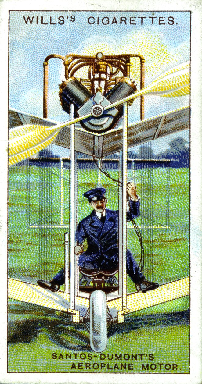 Alberto Santos-Dumont, brazylijski aeronauta, pierwszy zarejestrowany lot w Europie, 1906, 1915 autorstwa Unbekannt