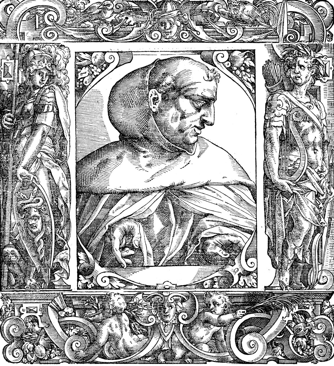 Albertus Magnus c1200-1280 dominikanin urodzony w Niemczech, XVI w. autorstwa Unbekannt