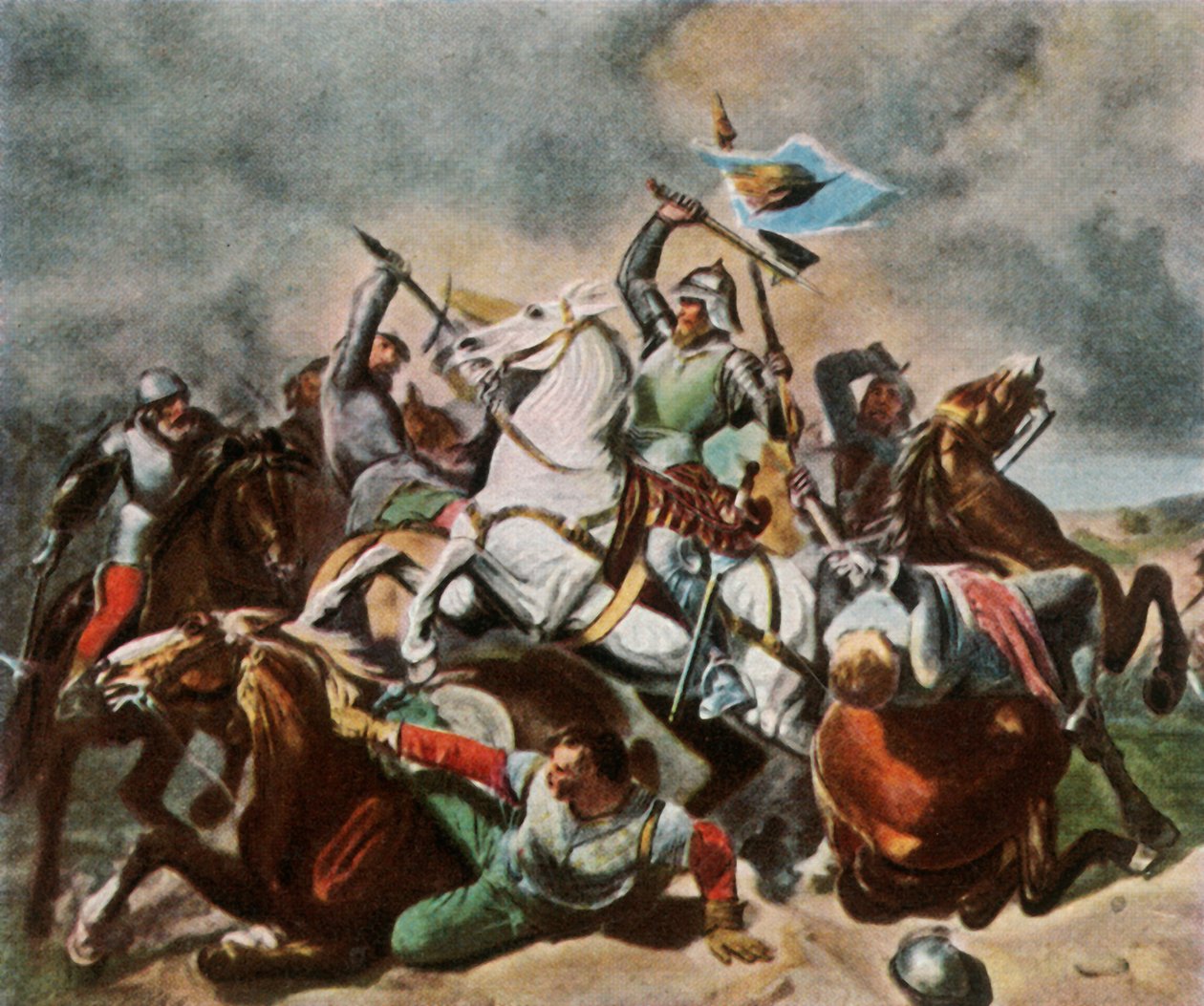 Albrecht Achilles w walce z Norymbergami, 1450, 1936. autorstwa Unbekannt