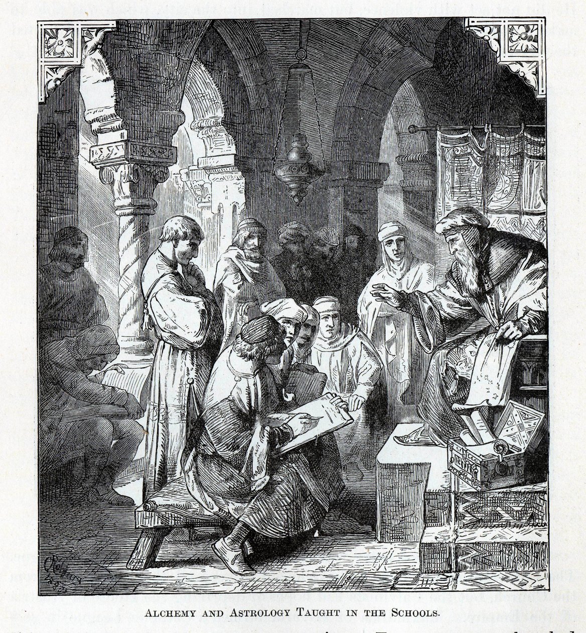 Alchemia i astrologia nauczane w szkołach, 1882 r autorstwa Unbekannt