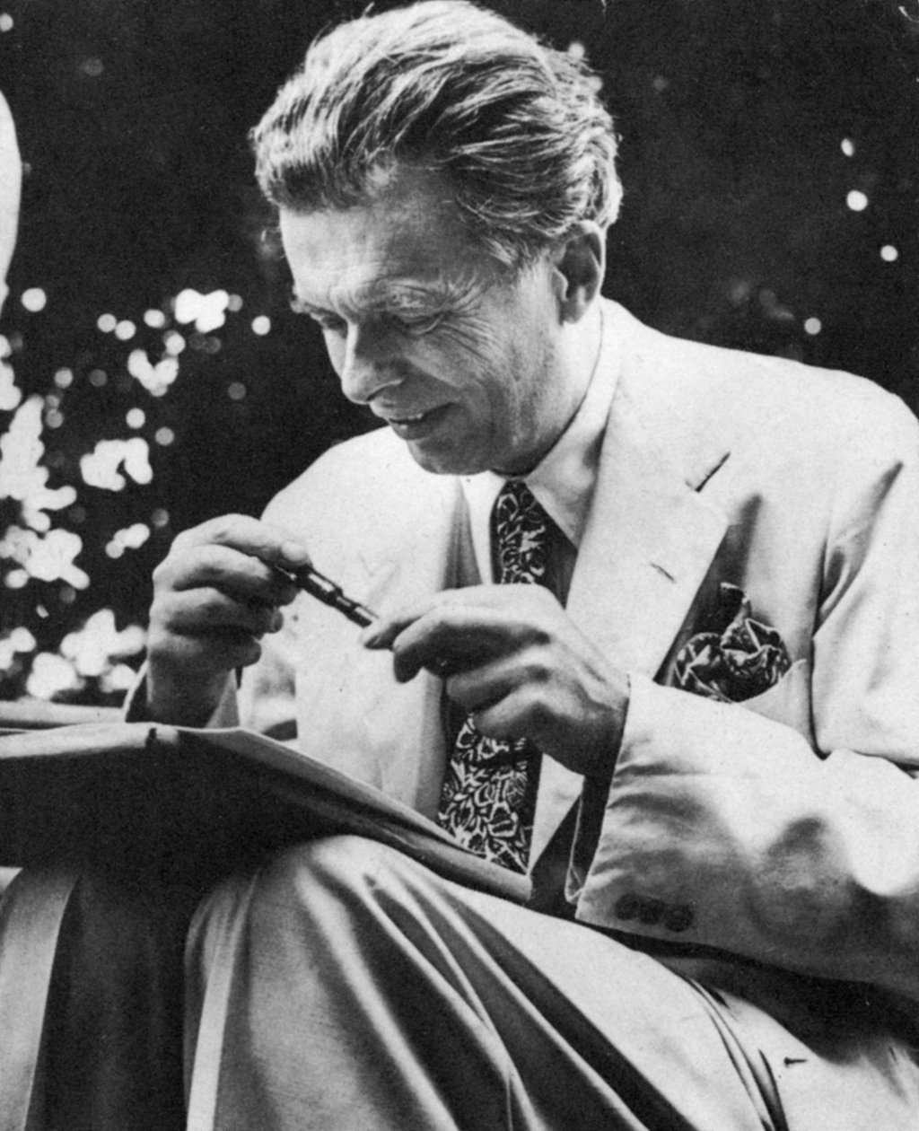 Aldous Leonard Huxley 1894-1963, angielski eseista i powieściopisarz, ok. 1950 autorstwa Unbekannt
