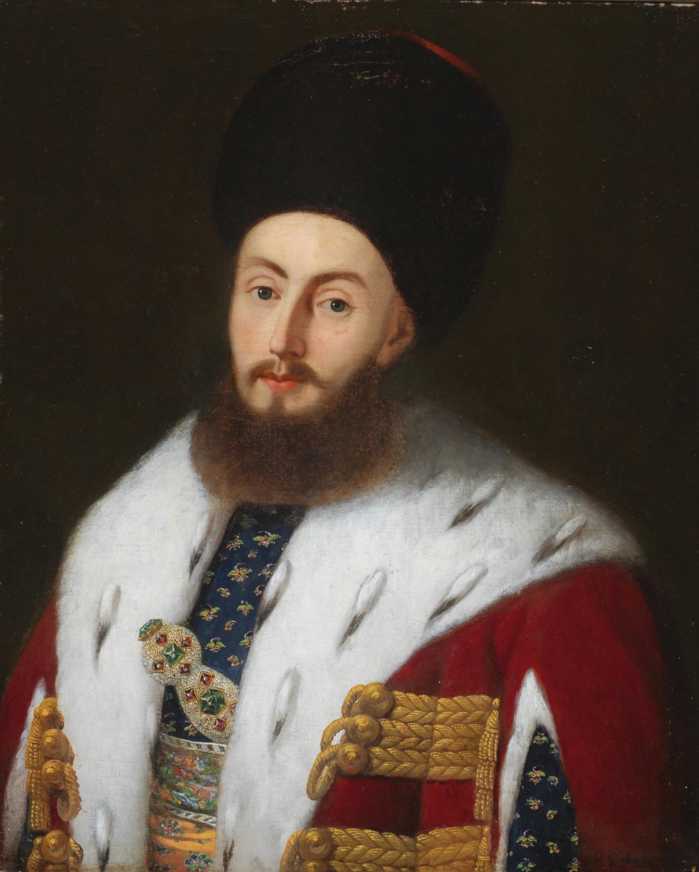 Aleksander II Mavrocordatos Firaris 1754-1819, książę Mołdawii, ok. 1800. autorstwa Unbekannt