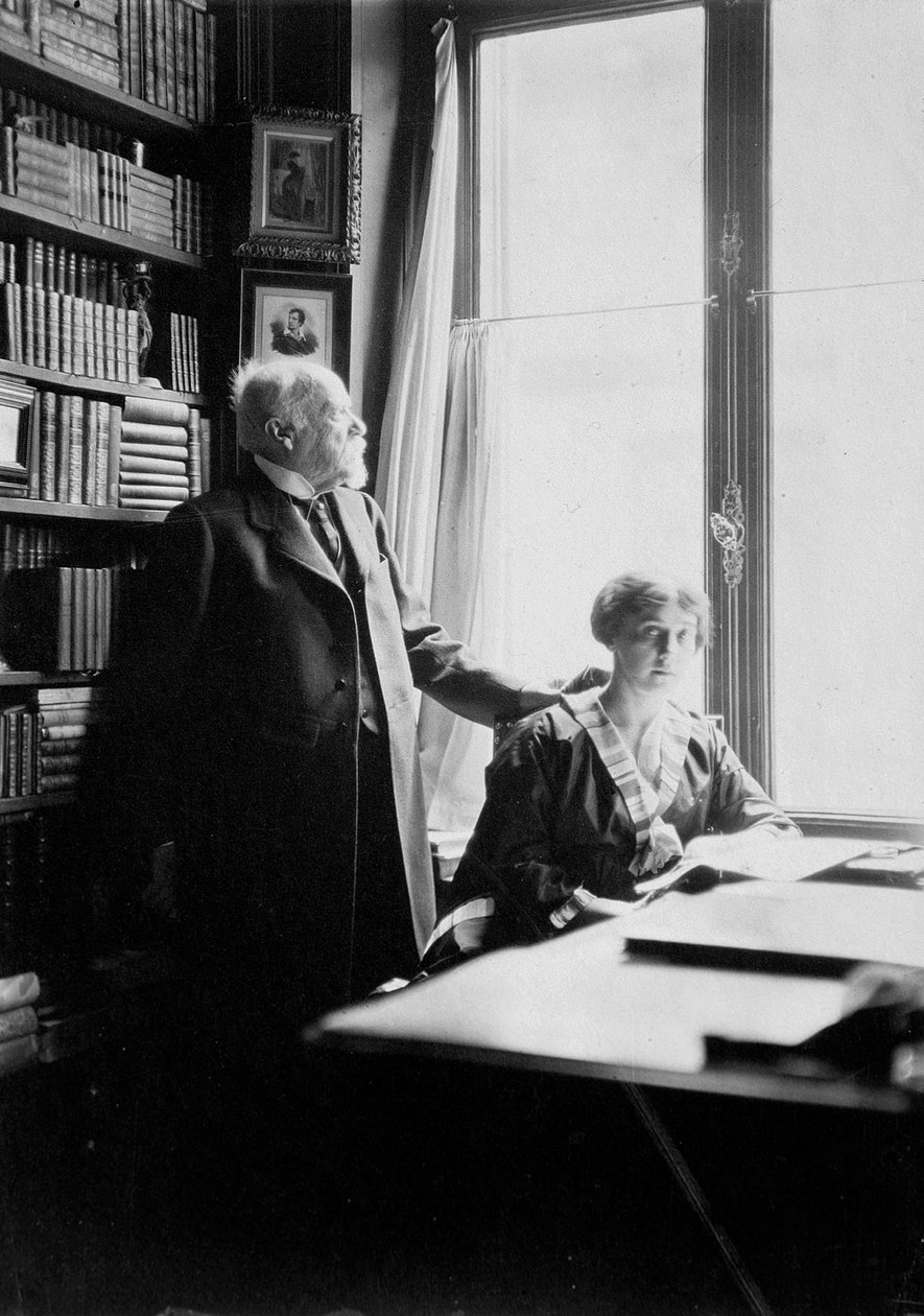 Aleksander Oniegin, rosyjski pisarz i historyk, baletnica Tamara Karsavina, początek XX wieku. autorstwa Unbekannt