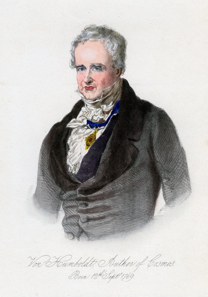 Alexander von Humboldt, pruski przyrodnik i badacz, ok. XIX w. autorstwa Unbekannt
