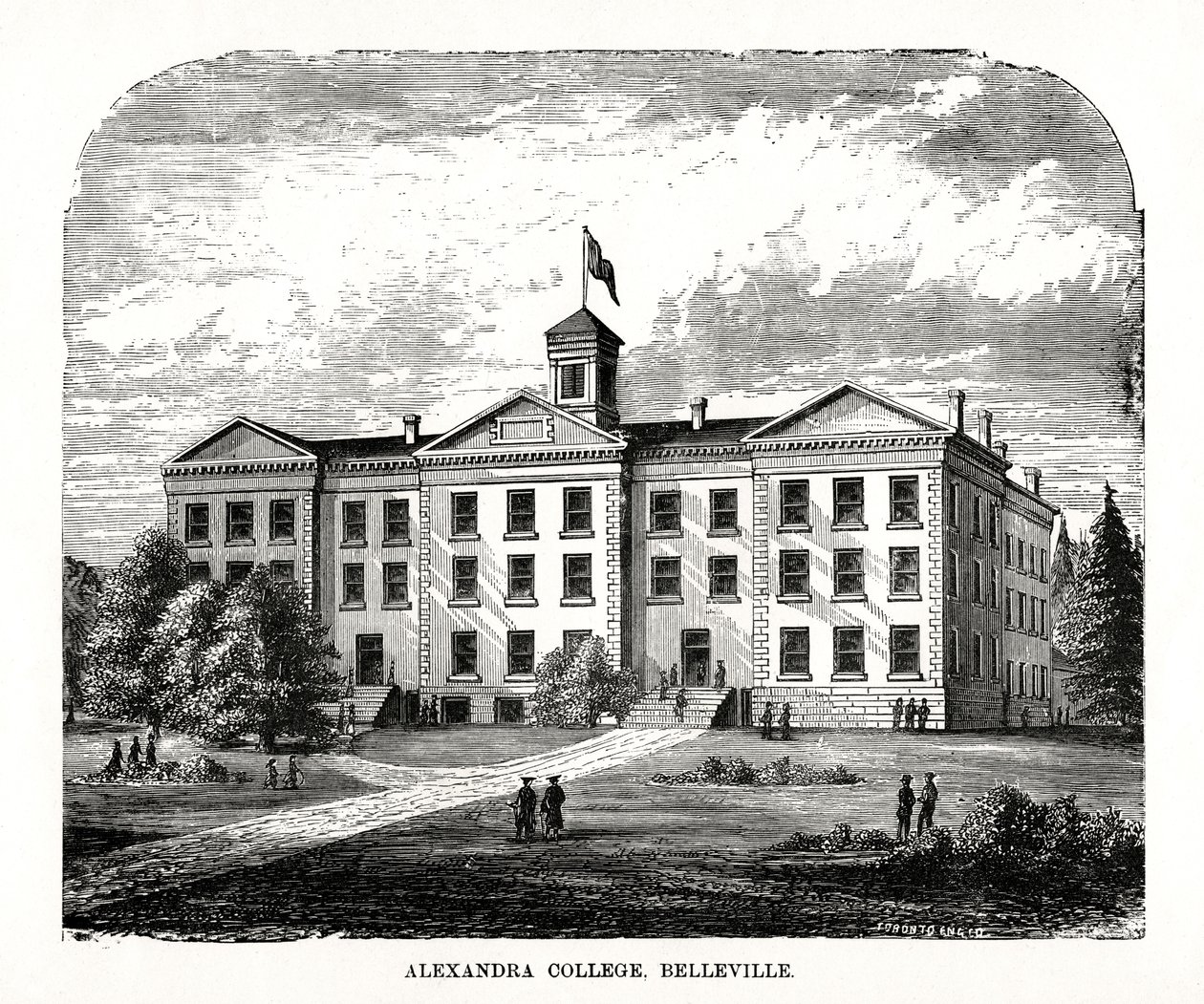 Alexandra College, Belleville, Ontario, Kanada, XIX wiek autorstwa Unbekannt