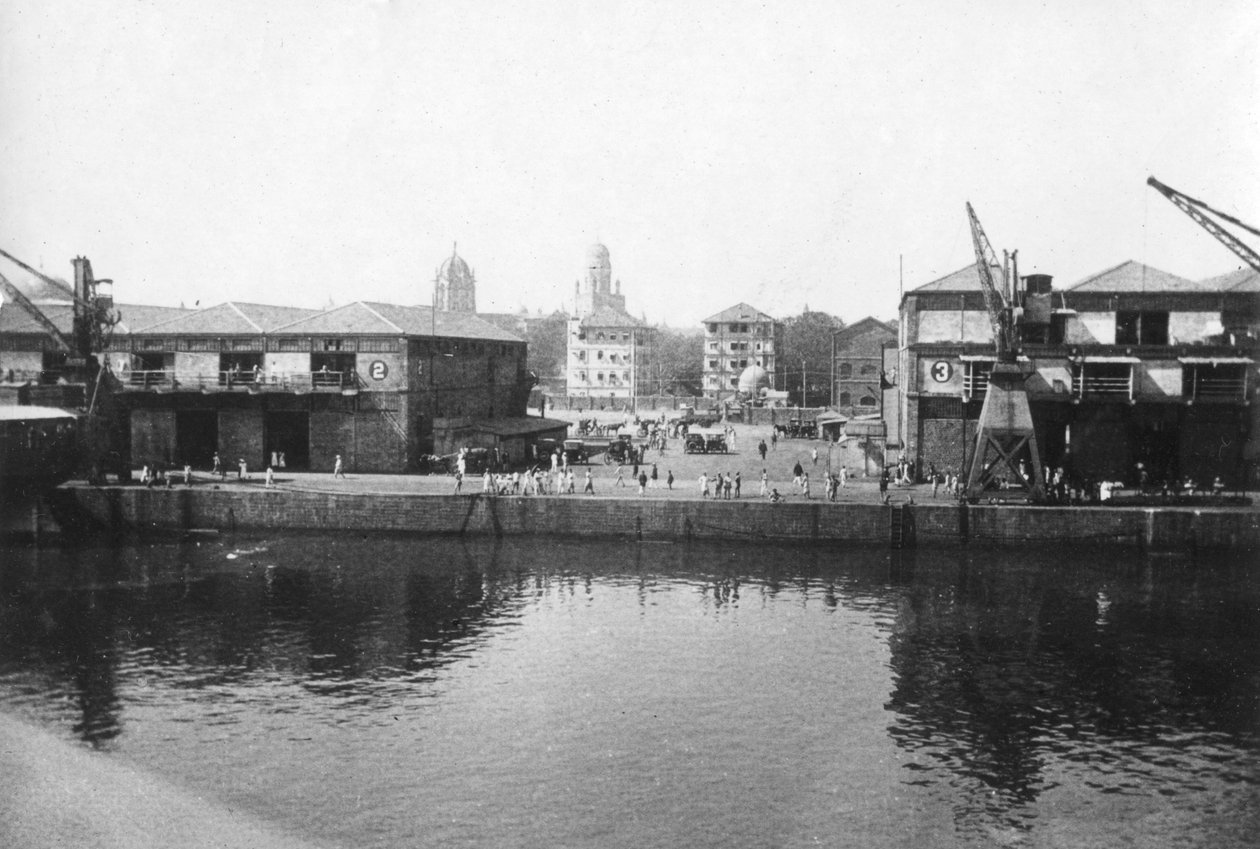 Alexandra Dock, Bombaj, Indie, 1917 autorstwa Unbekannt
