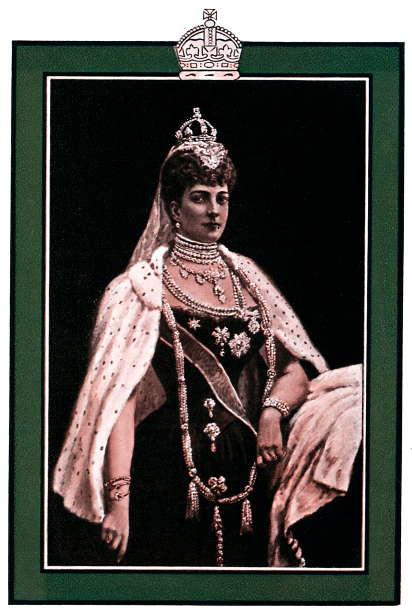 Aleksandra z Danii 1844-1925, królowa małżonka króla Edwarda VII, 1902-1903 autorstwa Unbekannt