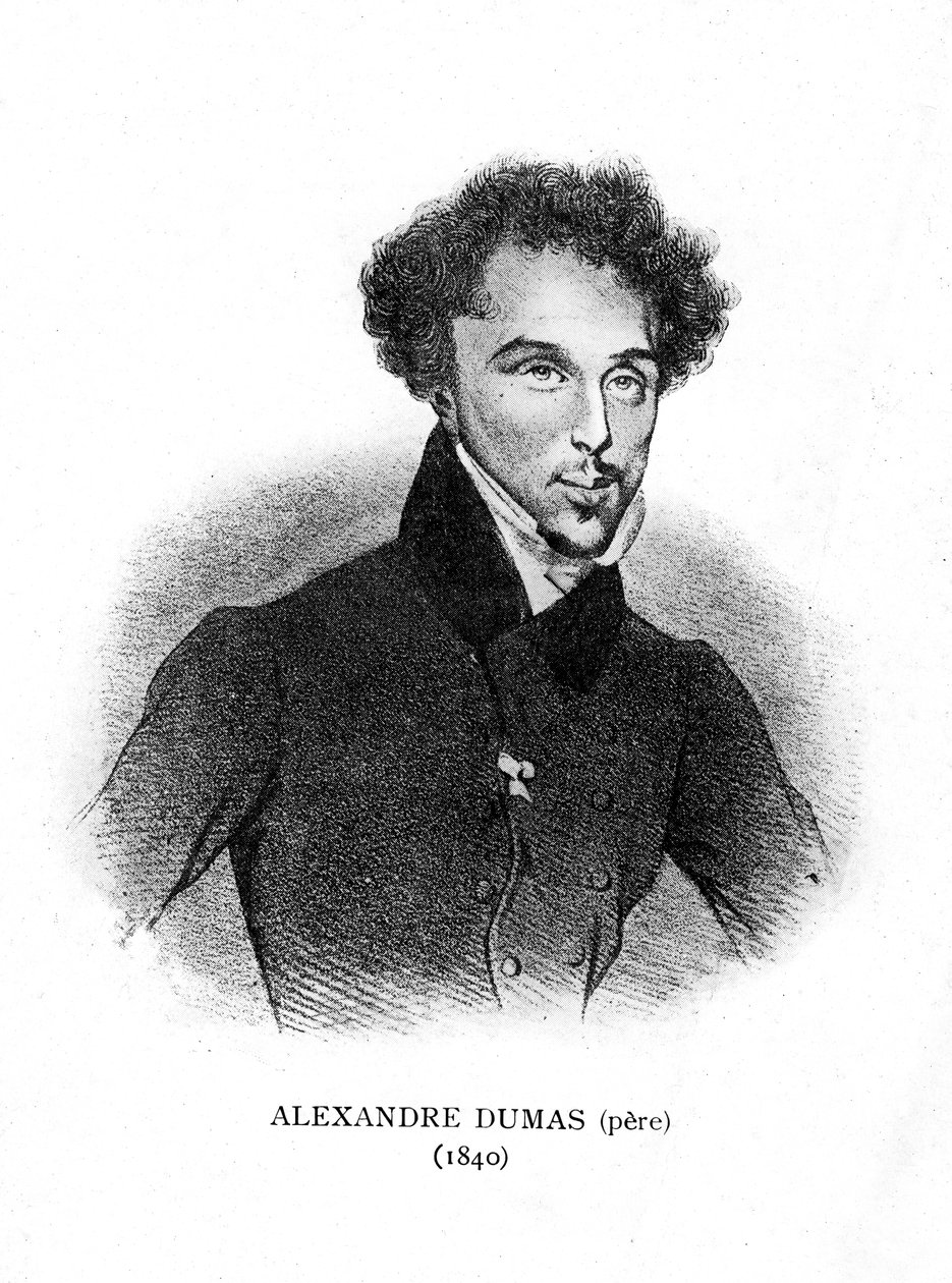 Alexandre Dumas Starszy, francuski powieściopisarz i dramaturg, 1840 autorstwa Unbekannt