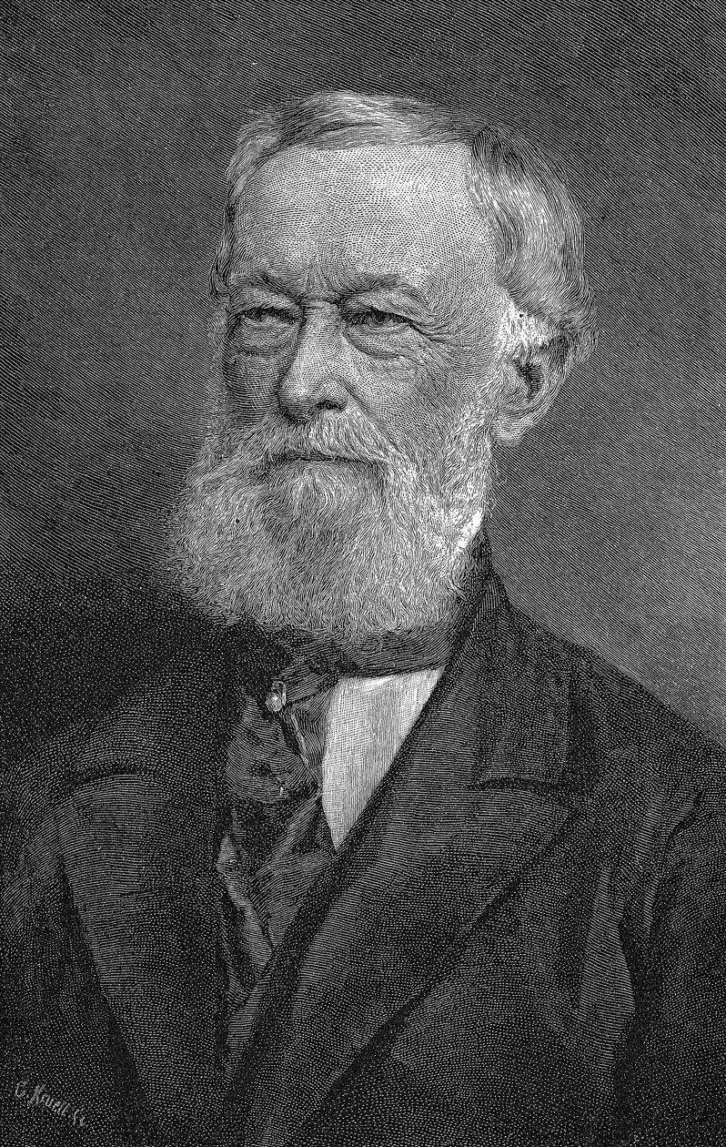Alfred Krupp, niemiecki przemysłowiec i producent zbrojeniowy, 1886 autorstwa Unbekannt