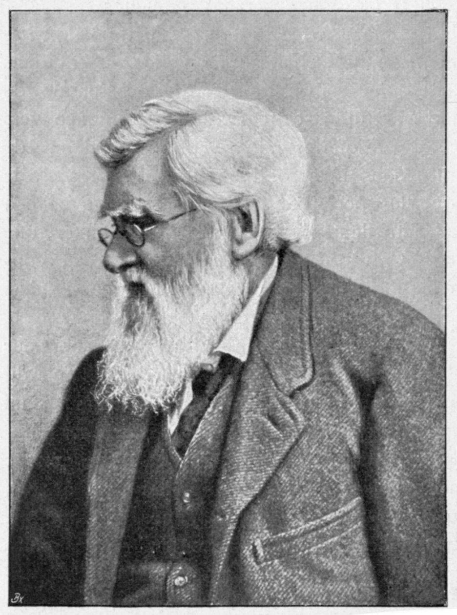Alfred Russell Wallace, walijski przyrodnik, ok. 1895 r. autorstwa Unbekannt