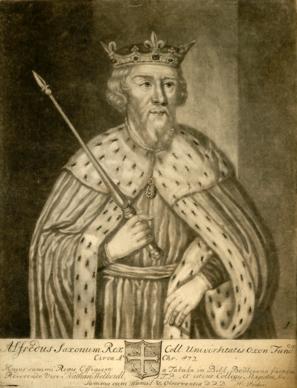 Alfred Wielki, 1712. autorstwa Unbekannt