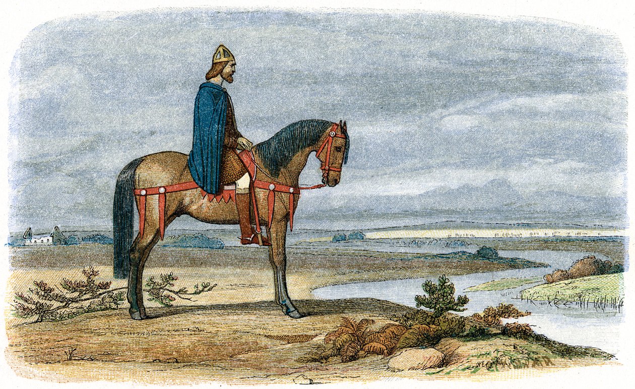 Alfred Wielki 849-899, anglosaski król Wessex od 871, 885 1864 autorstwa Unbekannt