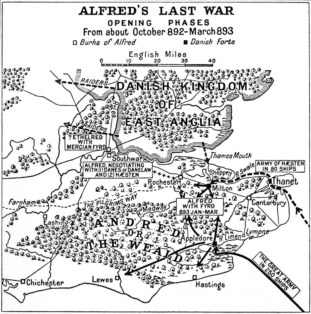 Alfreds Ostatnia Wojna - Fazy Otwarcia. Od około 892-marzec 893, 1935. autorstwa Unbekannt
