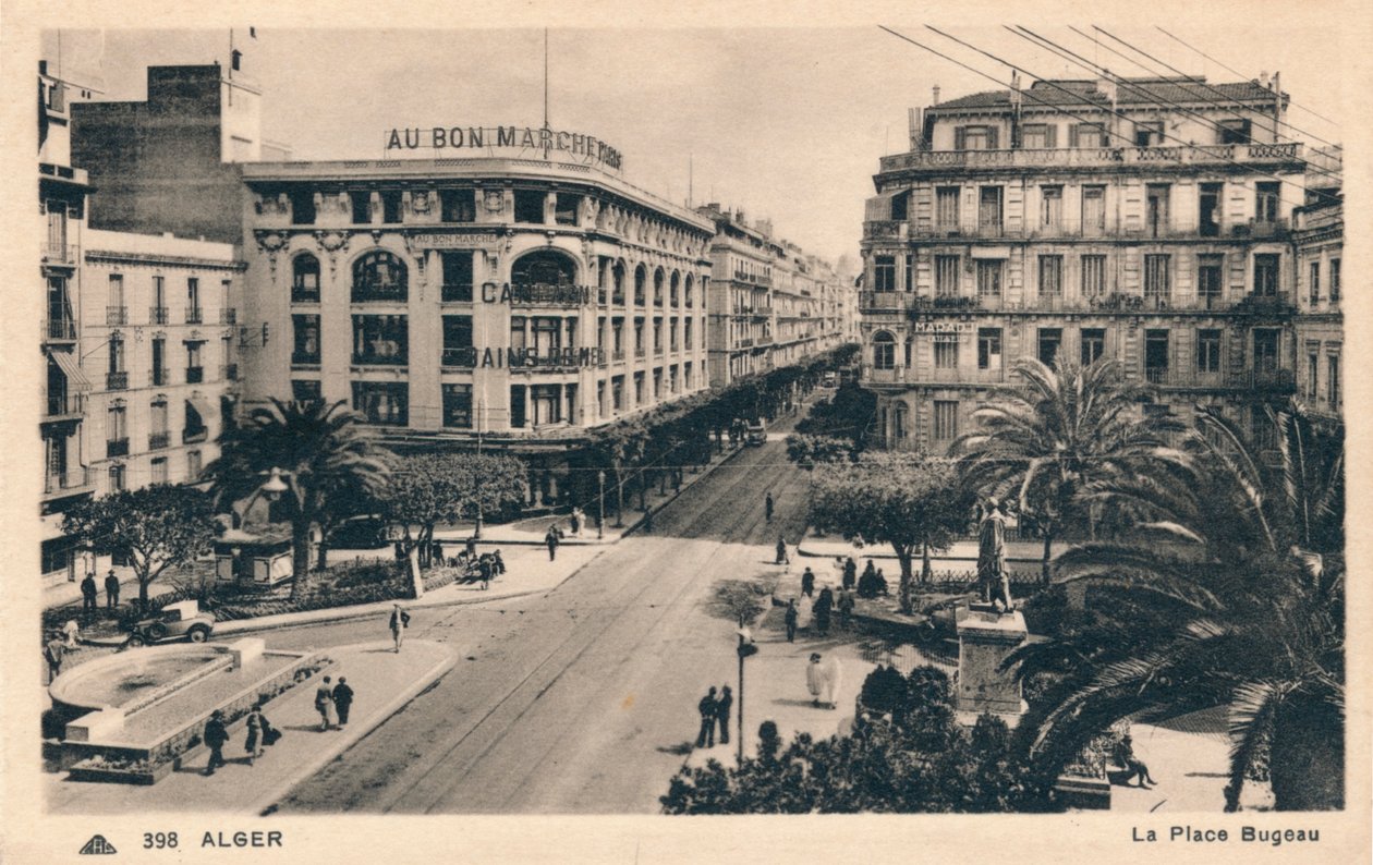 Algier - Place Bugeau, ok. 1930 autorstwa Unbekannt