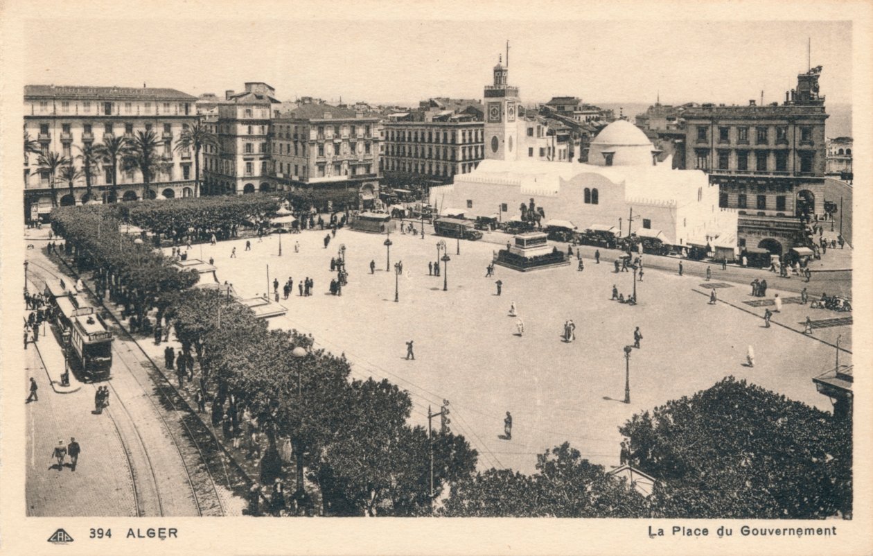 Algier - Plac Rządowy, ok. 1900 autorstwa Unbekannt