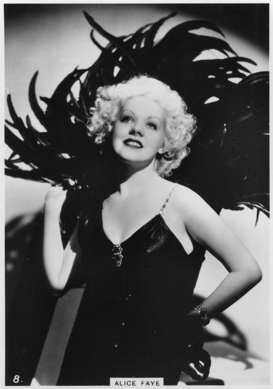 Alice Faye, amerykańska aktorka i piosenkarka, c1938 autorstwa Unbekannt