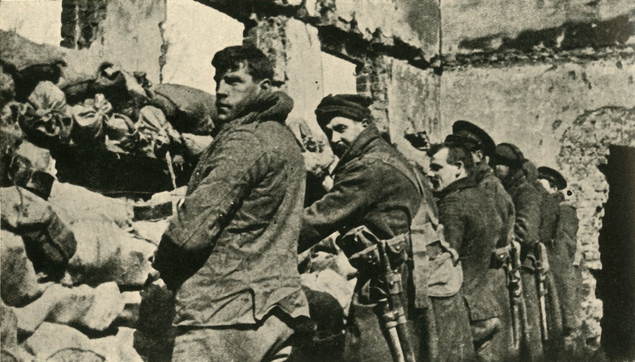 Żołnierze alianccy we Flandrii, I wojna światowa, 1915, ok. 1920. autorstwa Unbekannt