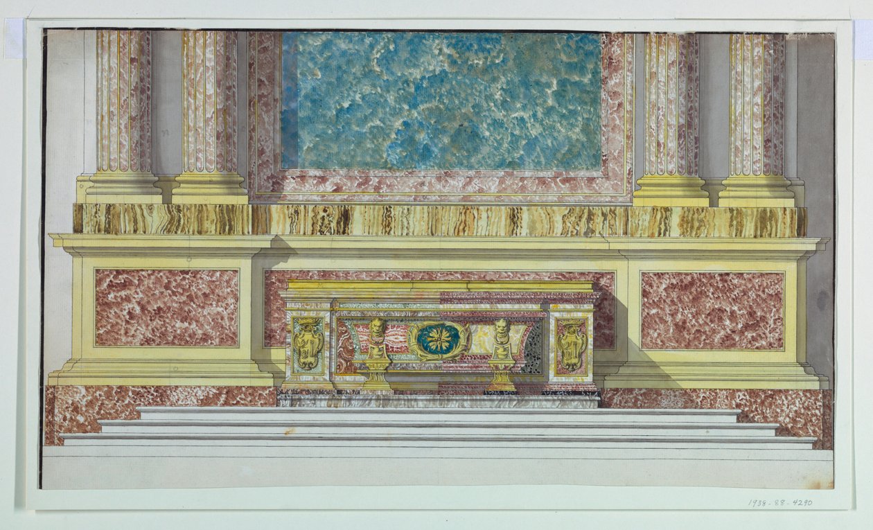 Ołtarz Mensa dla Kaplicy Borghese, Santa Maria Maggiore, Rzym autorstwa Unbekannt