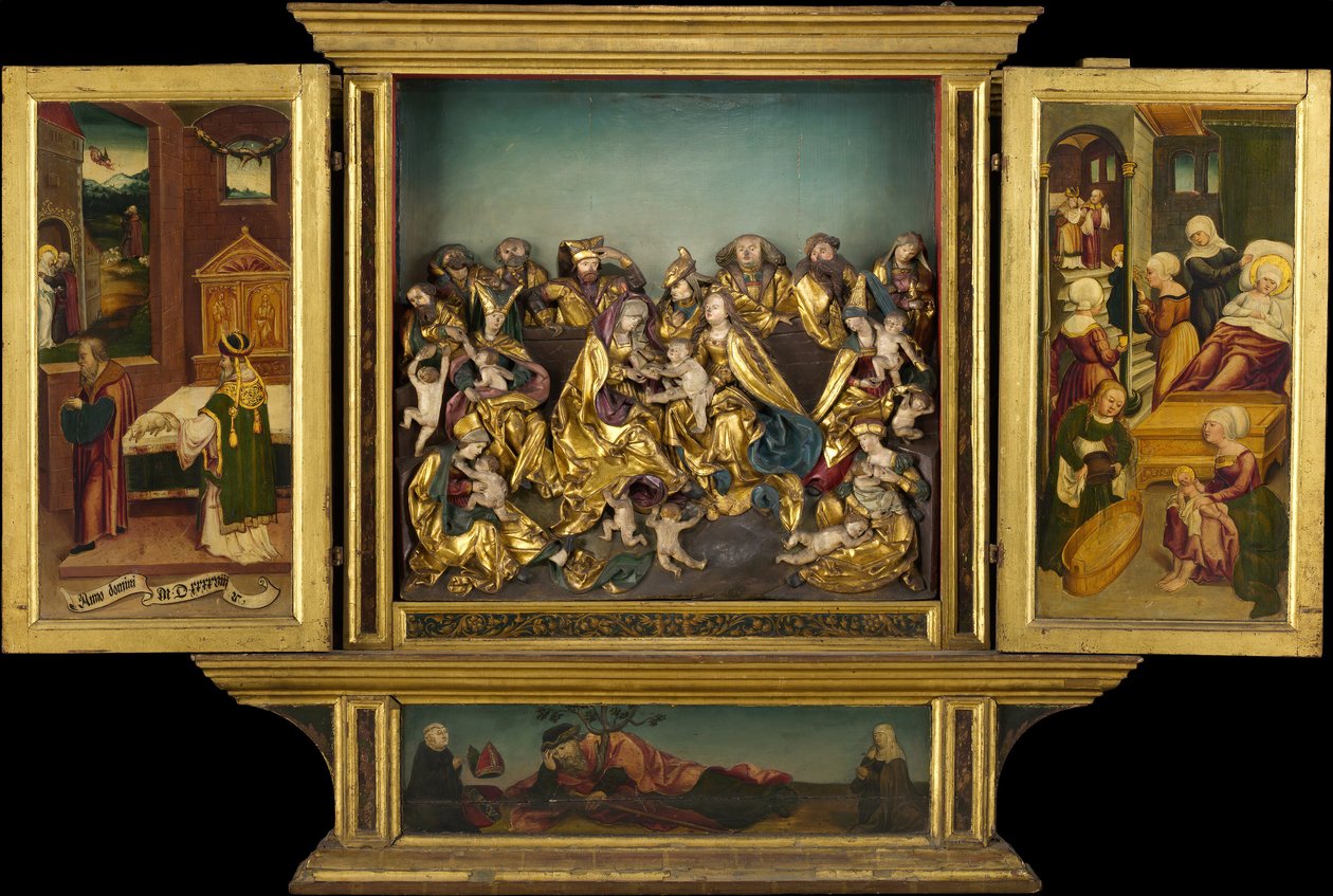 Ołtarz ze scenami z życia Matki Boskiej, niemiecki, 1548. autorstwa Unbekannt