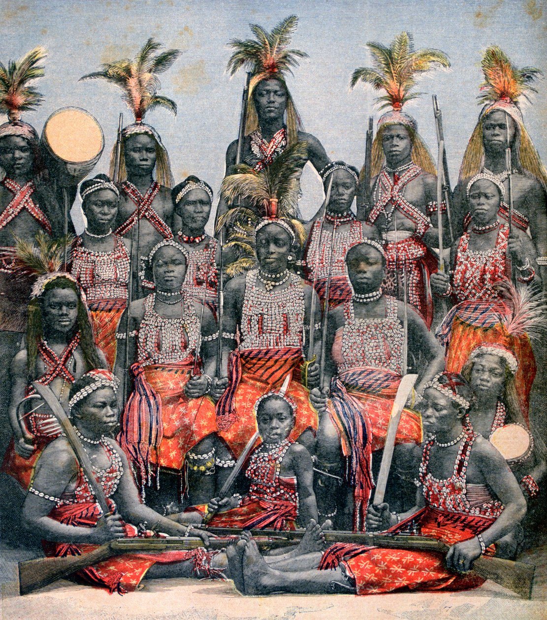 Amazońscy wojownicy, 1891 autorstwa Unbekannt
