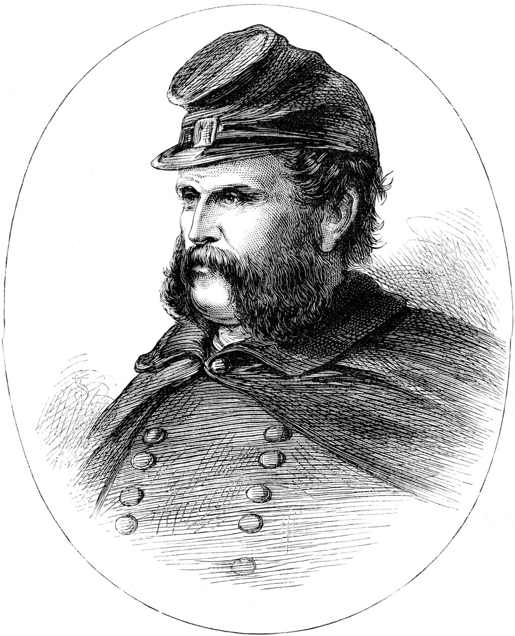 Ambrose Burnside, generał Unii wojny secesyjnej, ok. 1880 r autorstwa Unbekannt