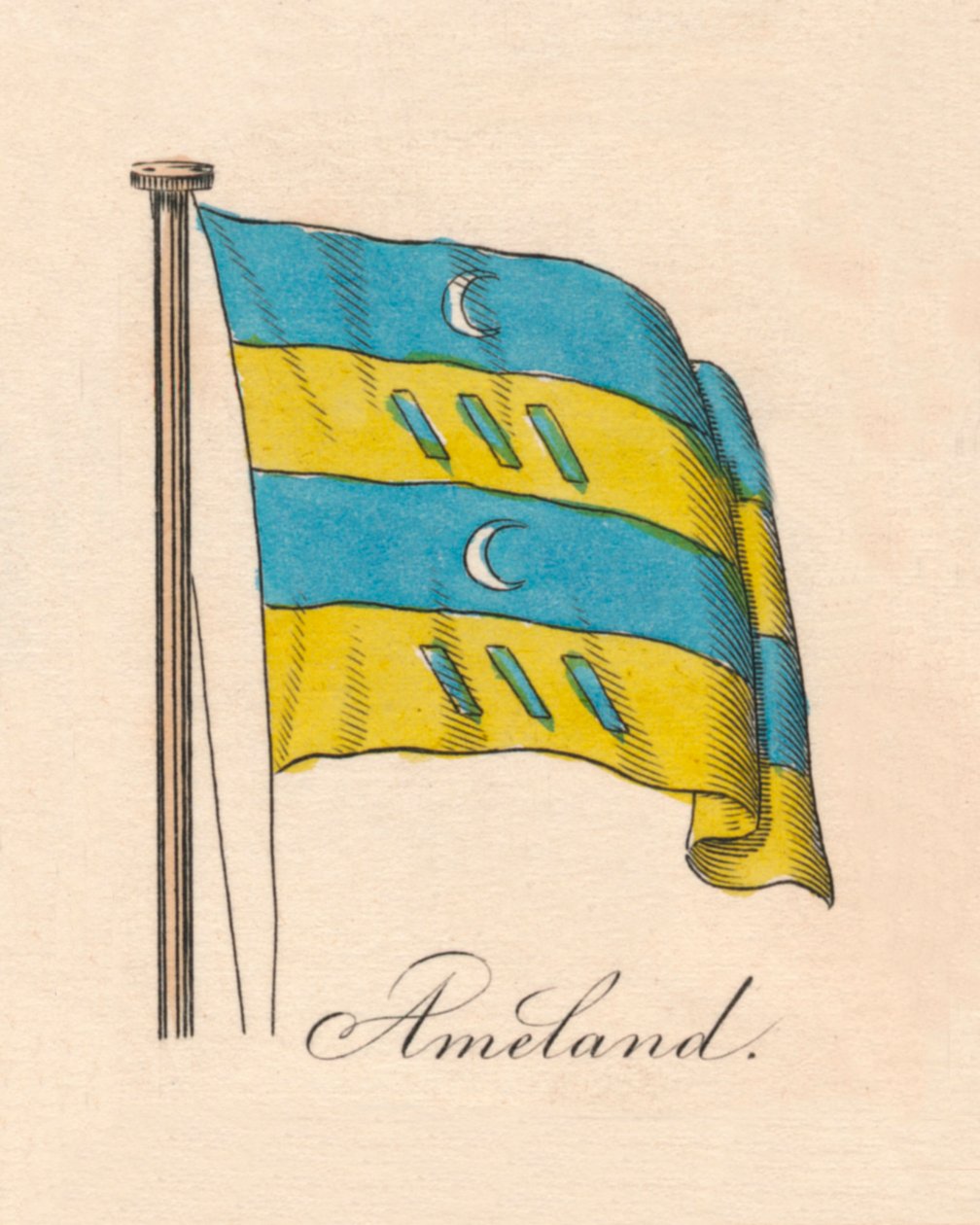 Ameland, 1838 autorstwa Unbekannt