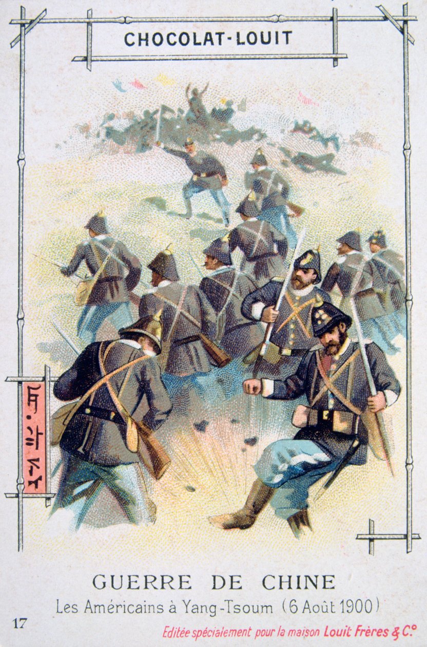 Armia amerykańska w Yang-Tsoum, Chiny, Rebelia Bokserów, 6 sierpnia 1900 autorstwa Unbekannt