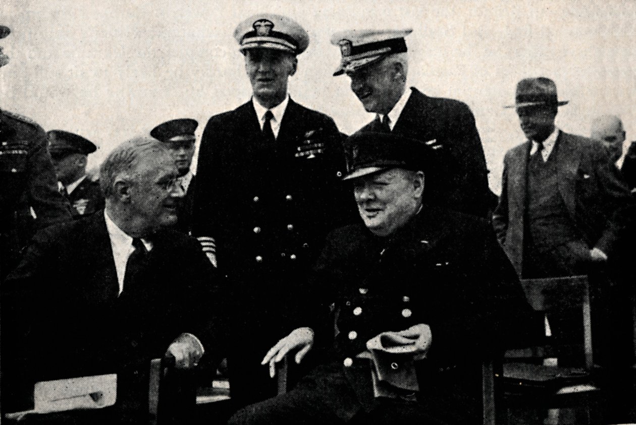 Prezydent USA i premier Wielkiej Brytanii, 14 sierpnia 1941, 1945. autorstwa Unbekannt