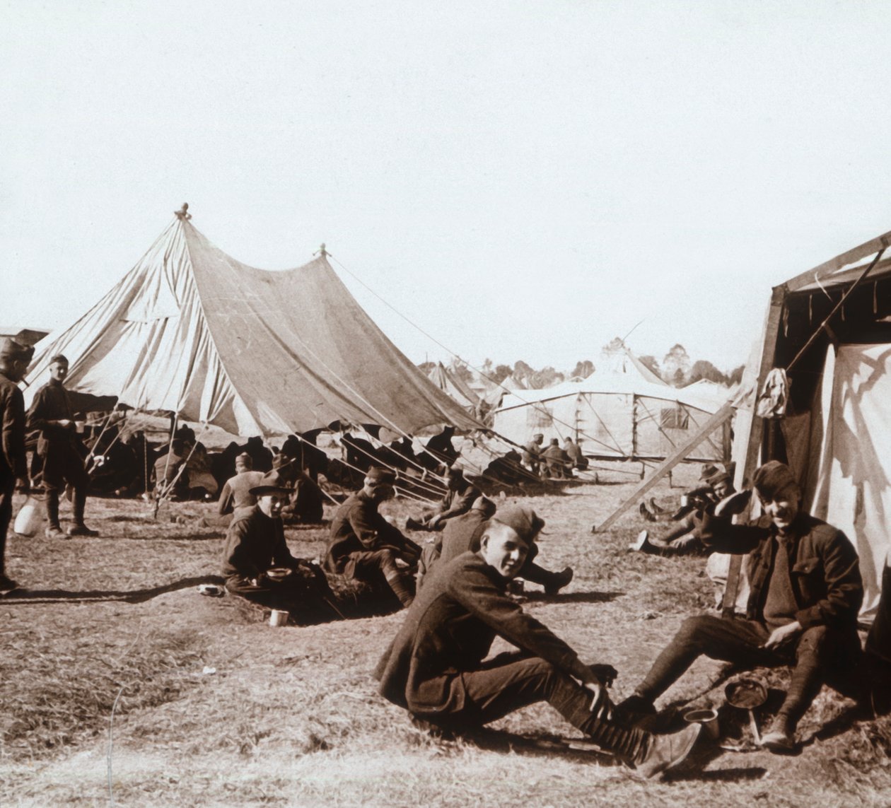 Obóz amerykański, Melette, Francja, c1914-c1918 autorstwa Unbekannt