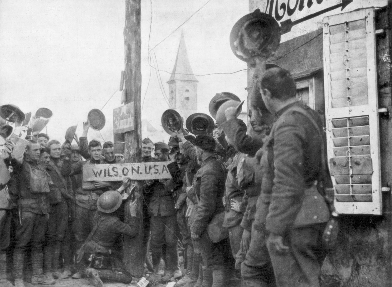Amerykańscy żołnierze we wsi Nonsard, na północny wschód od Saint-Mihiel, 1926 autorstwa Unbekannt