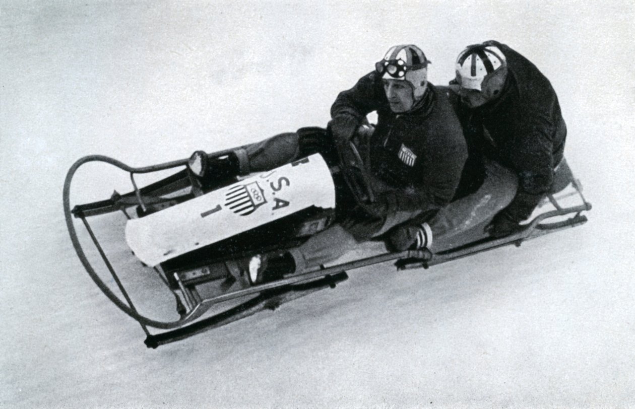 Amerykańska dwuosobowa drużyna bobslejowa, zimowe igrzyska olimpijskie w Niemczech, 1936 autorstwa Unbekannt