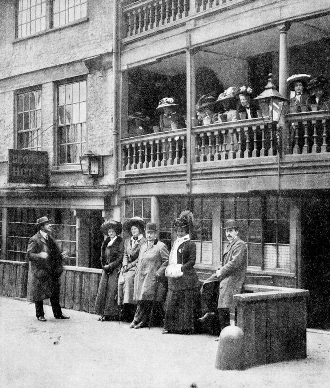 Amerykanie w Londynie, Impreza w hotelu George, Borough, Southwark, Londyn, 1910 autorstwa Unbekannt