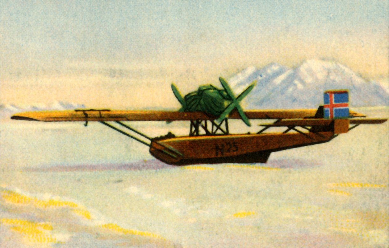 Amundsens Dornier Do J Wal w lodzie polarnym, 1925, 1932. autorstwa Unbekannt