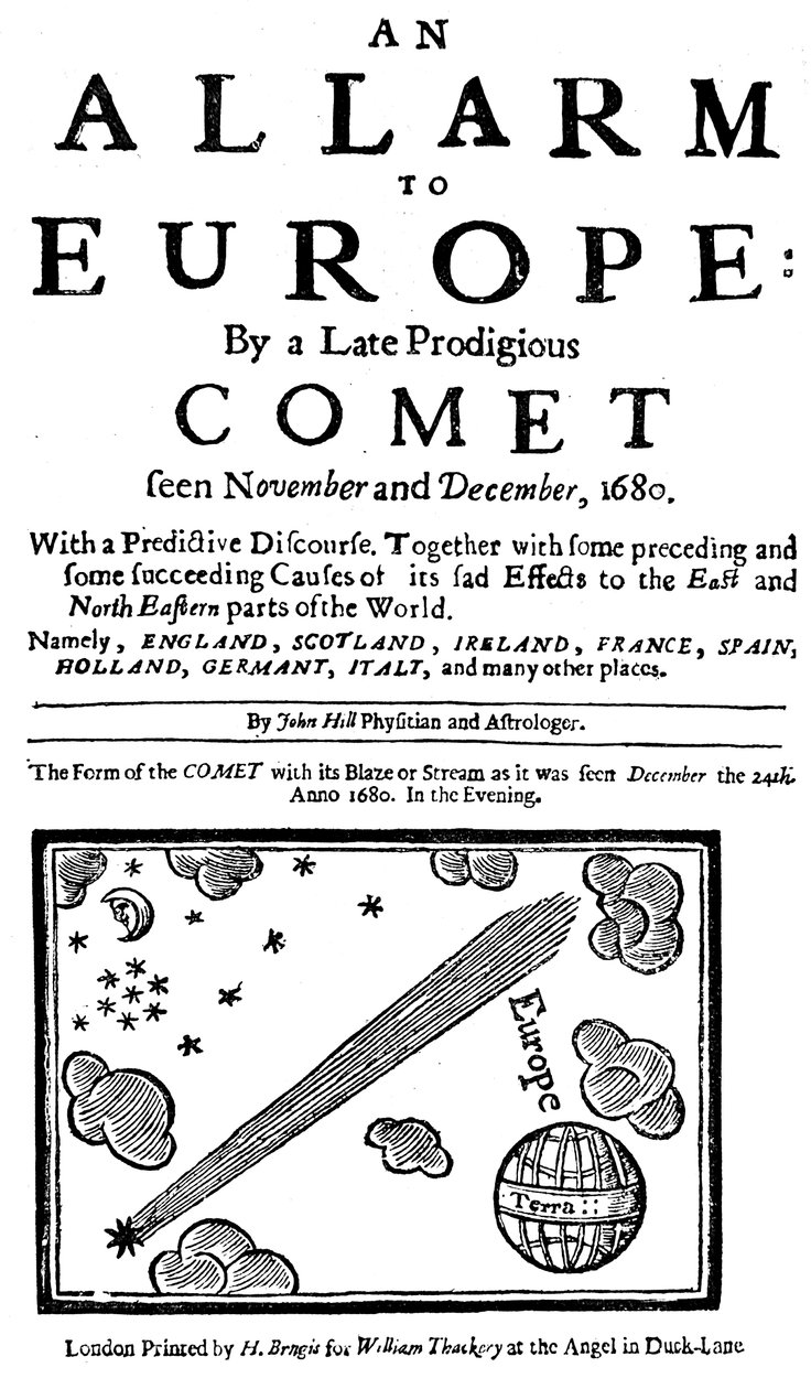 Alarm do Europy przez późną, cudowną kometę, 1680 r autorstwa Unbekannt
