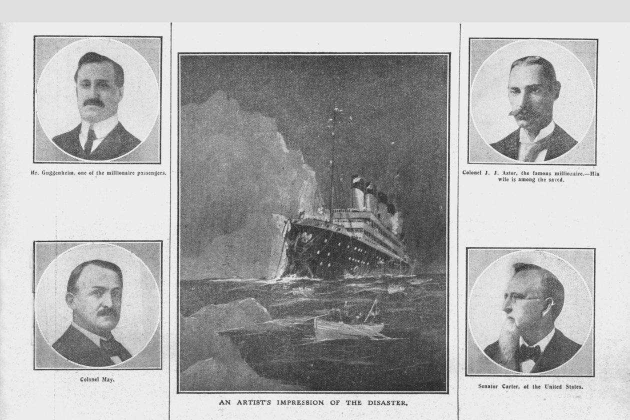 Artysta impresje katastrofy i portrety osób spokrewnionych, 20 kwietnia 1912 r. autorstwa Unbekannt