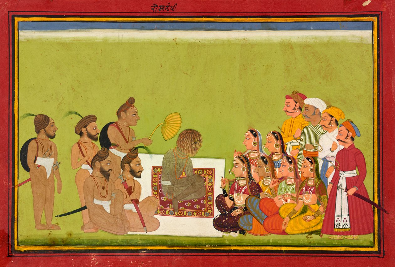Audiencja z Romem Rishi, ca. 1700-1725. autorstwa Unbekannt