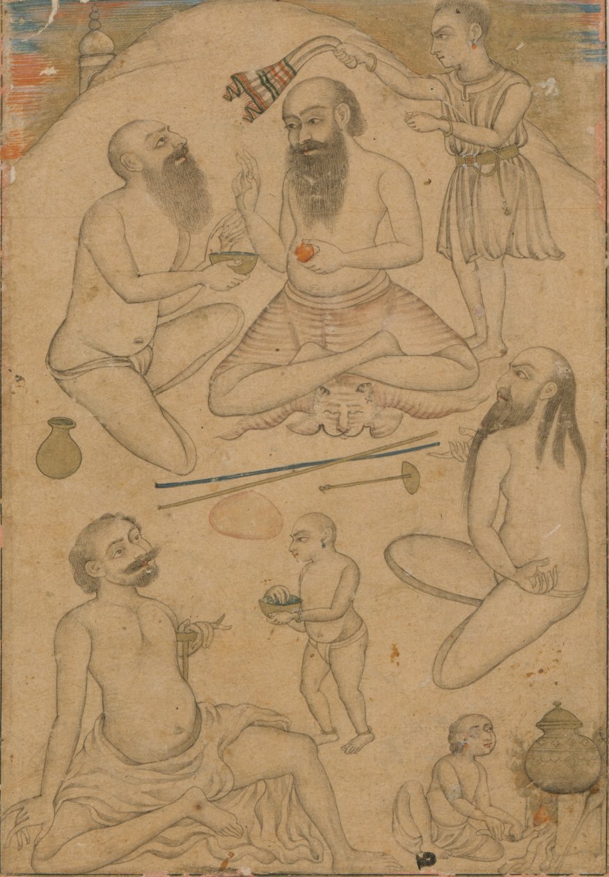 Obozowisko joginów, ca. 1660. autorstwa Unbekannt