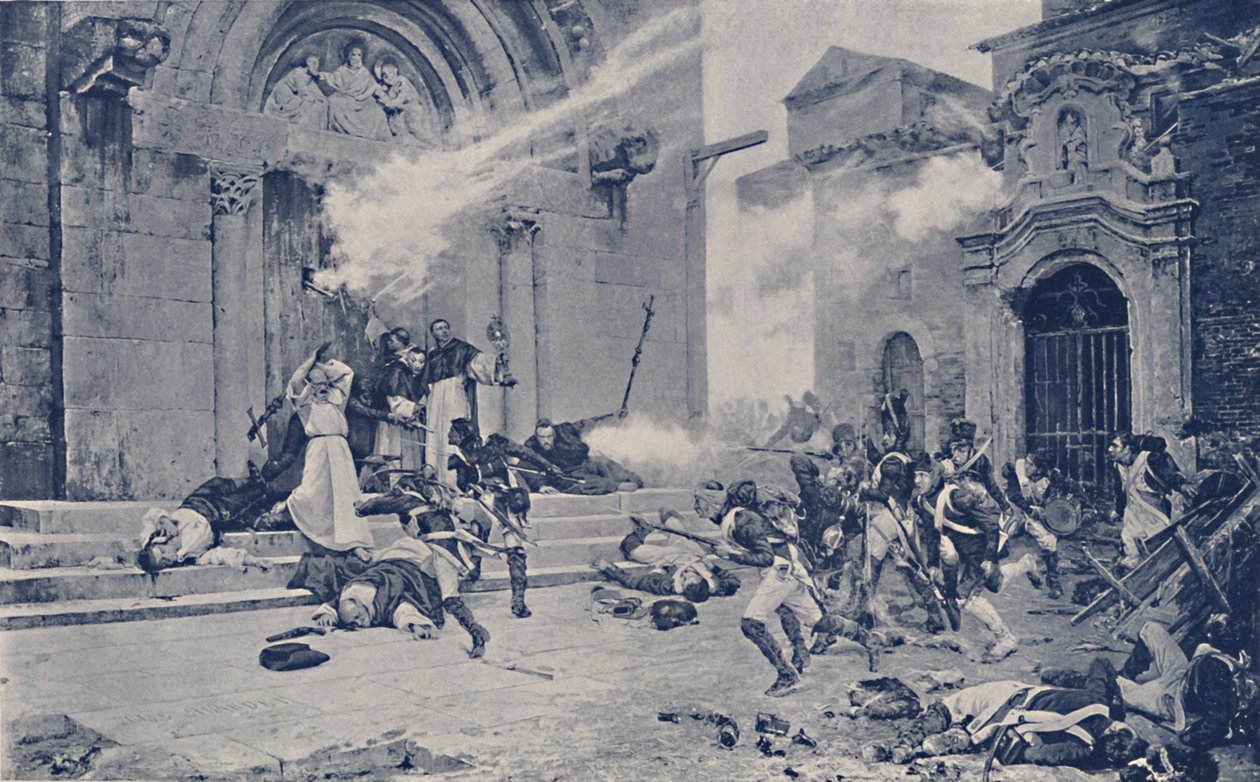 Epizod oblężenia Saragossy, c1808-1809, 1896 autorstwa Unbekannt