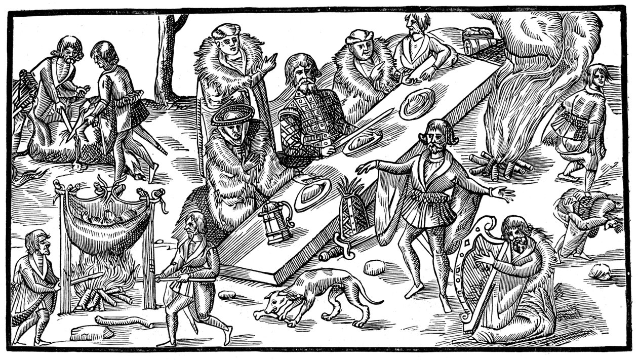 Bankiet irlandzki, 1581, 1893 autorstwa Unbekannt