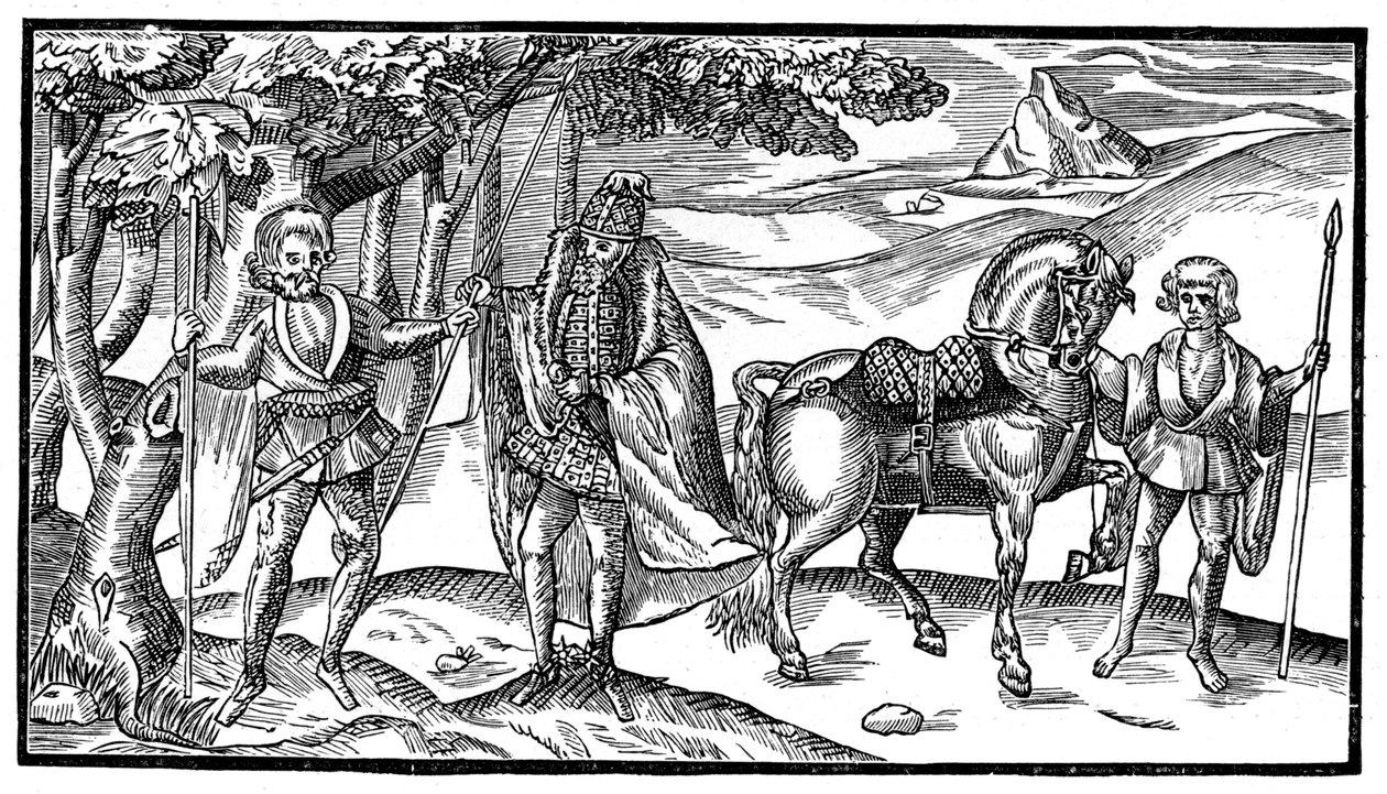 Irlandzki wódz i jego pomocnicy, 1581, 1893 autorstwa Unbekannt